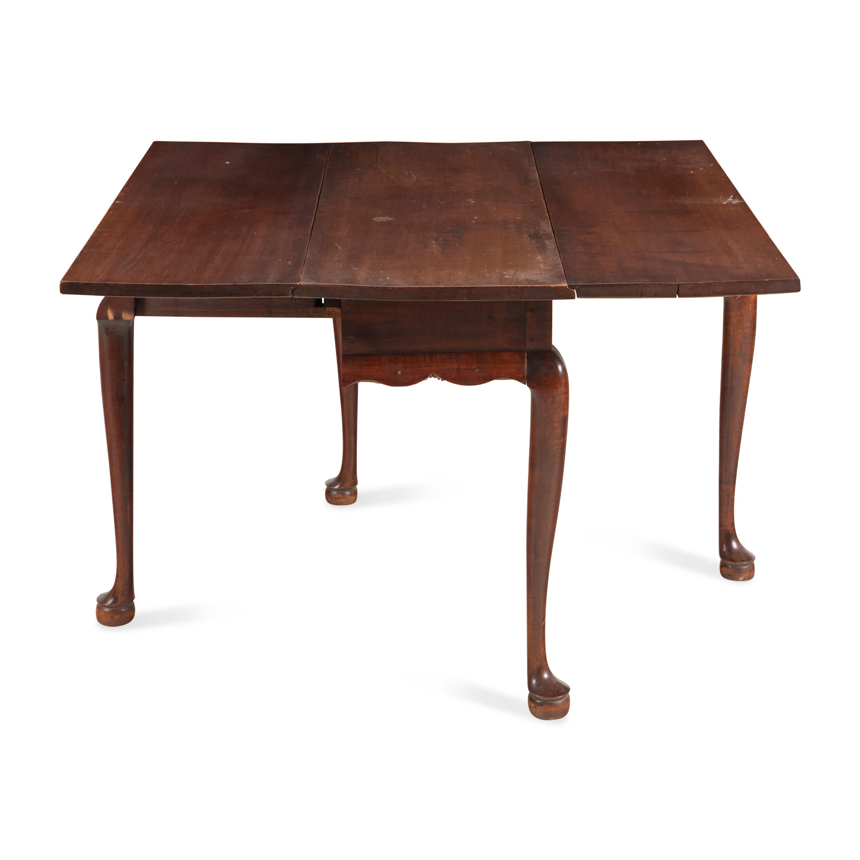 A Queen Anne Cherrywood Drop-Leaf Table