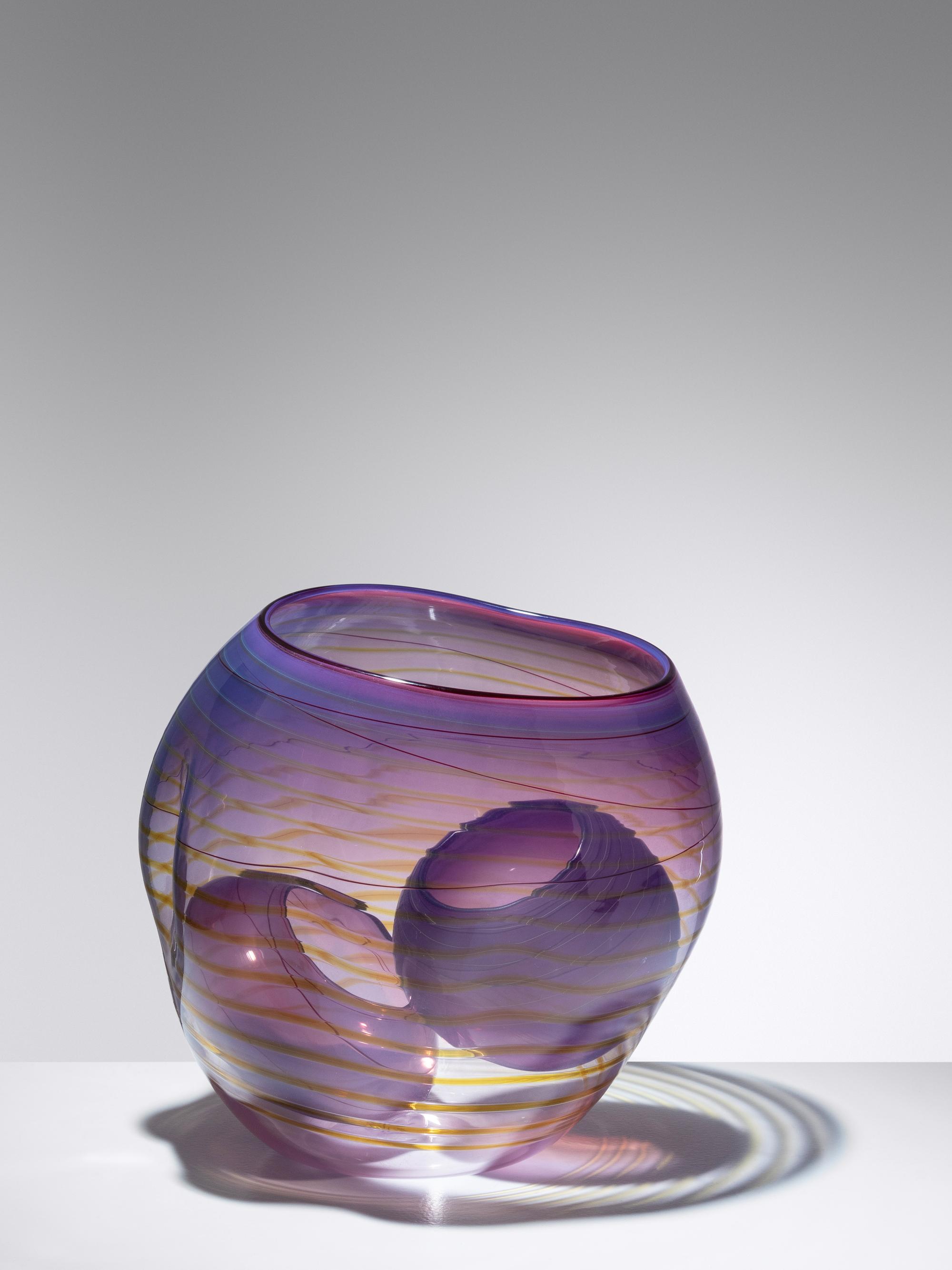 Royal Violet Basket Three-Piece Set, 2010 Portland Press, USA