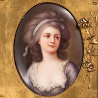 Two German Porcelain Portrait Plaques