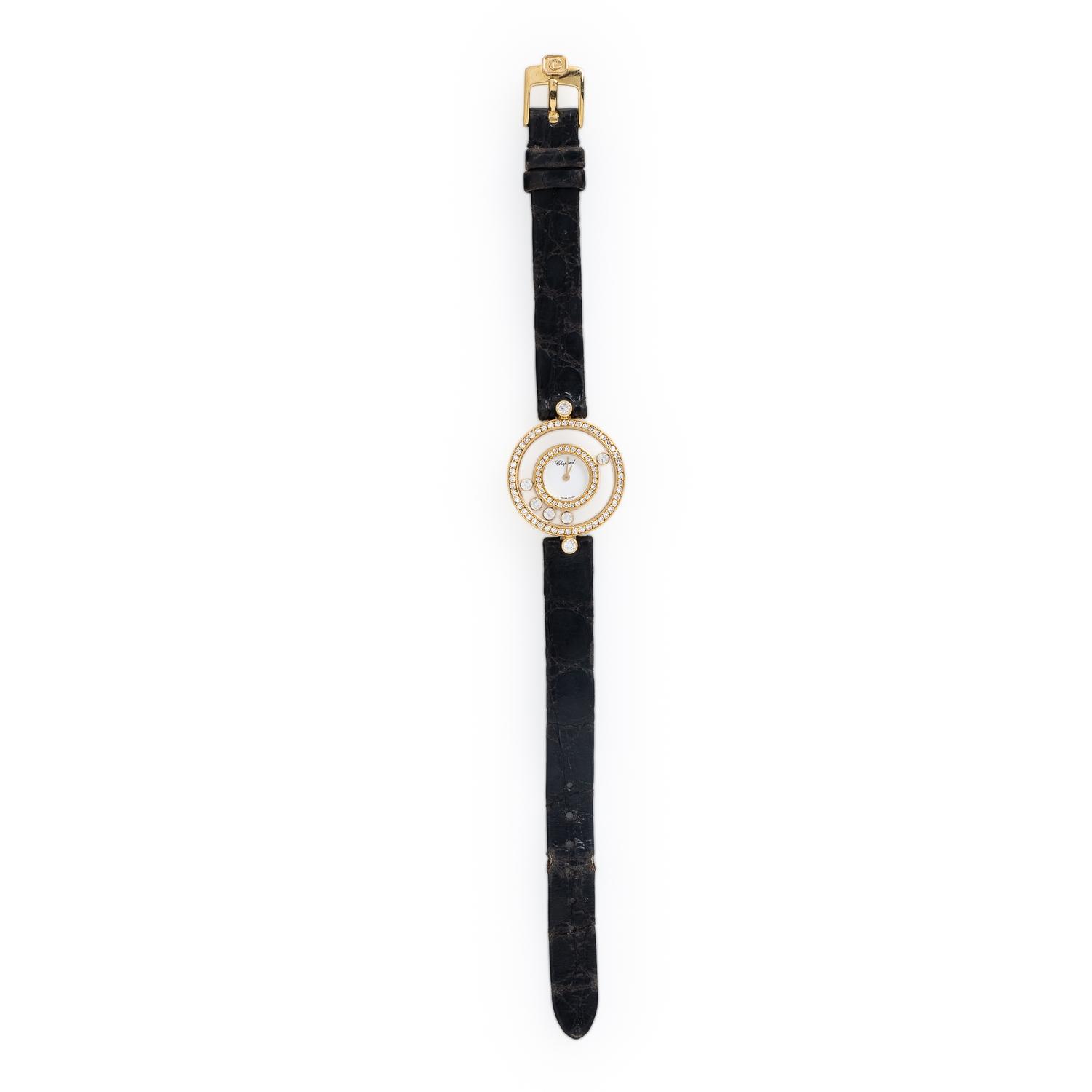 Chopard, Ref. 203957, 18K Yellow Gold and Diamond 'Happy Diamonds' Watch