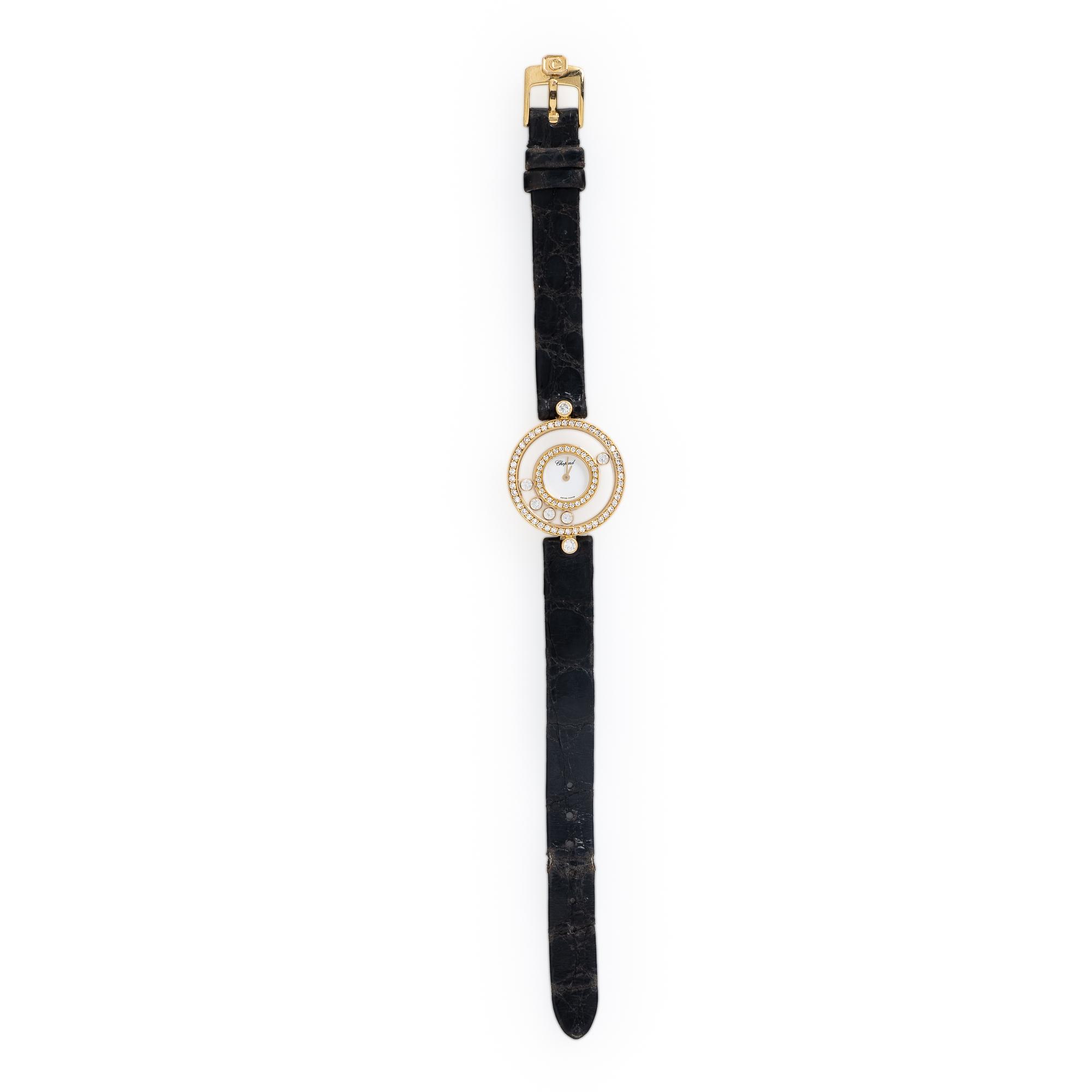 Chopard, Ref. 203957, 18K Yellow Gold and Diamond 'Happy Diamonds' Watch