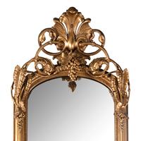 An American Giltwood Pier Mirror and Base