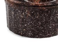 A Continental Faceted Porphyry Circular Box