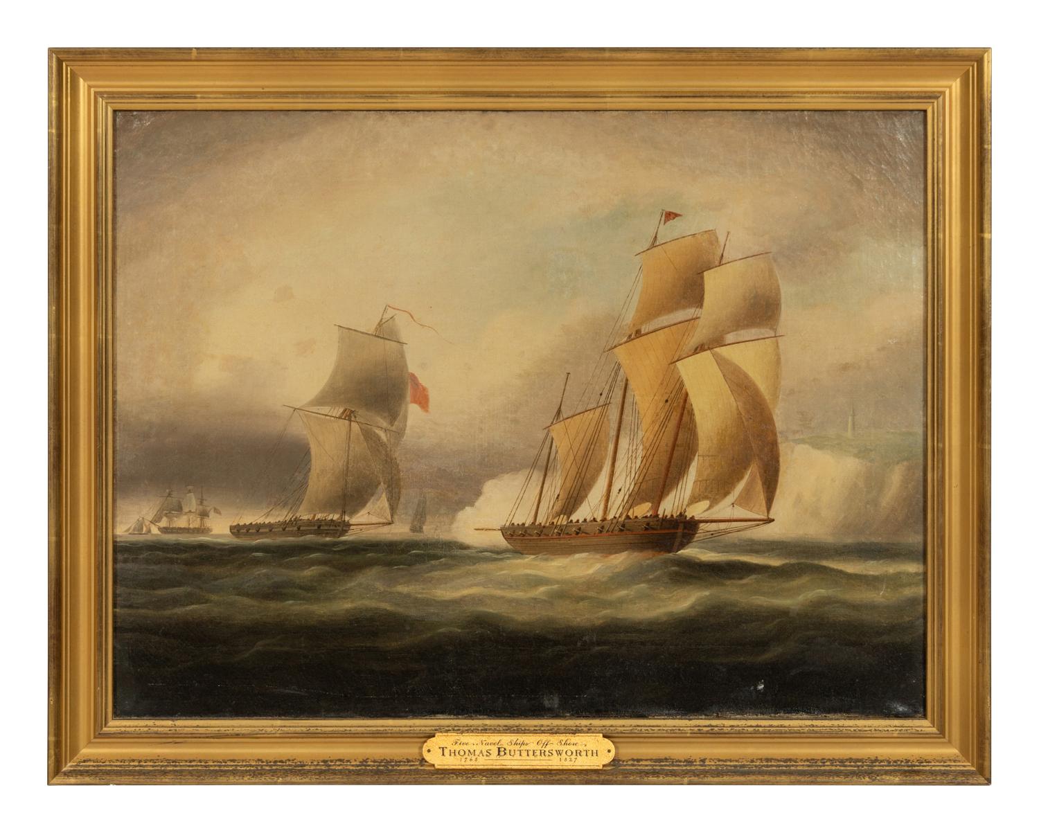 Frigates Engaged in Battle