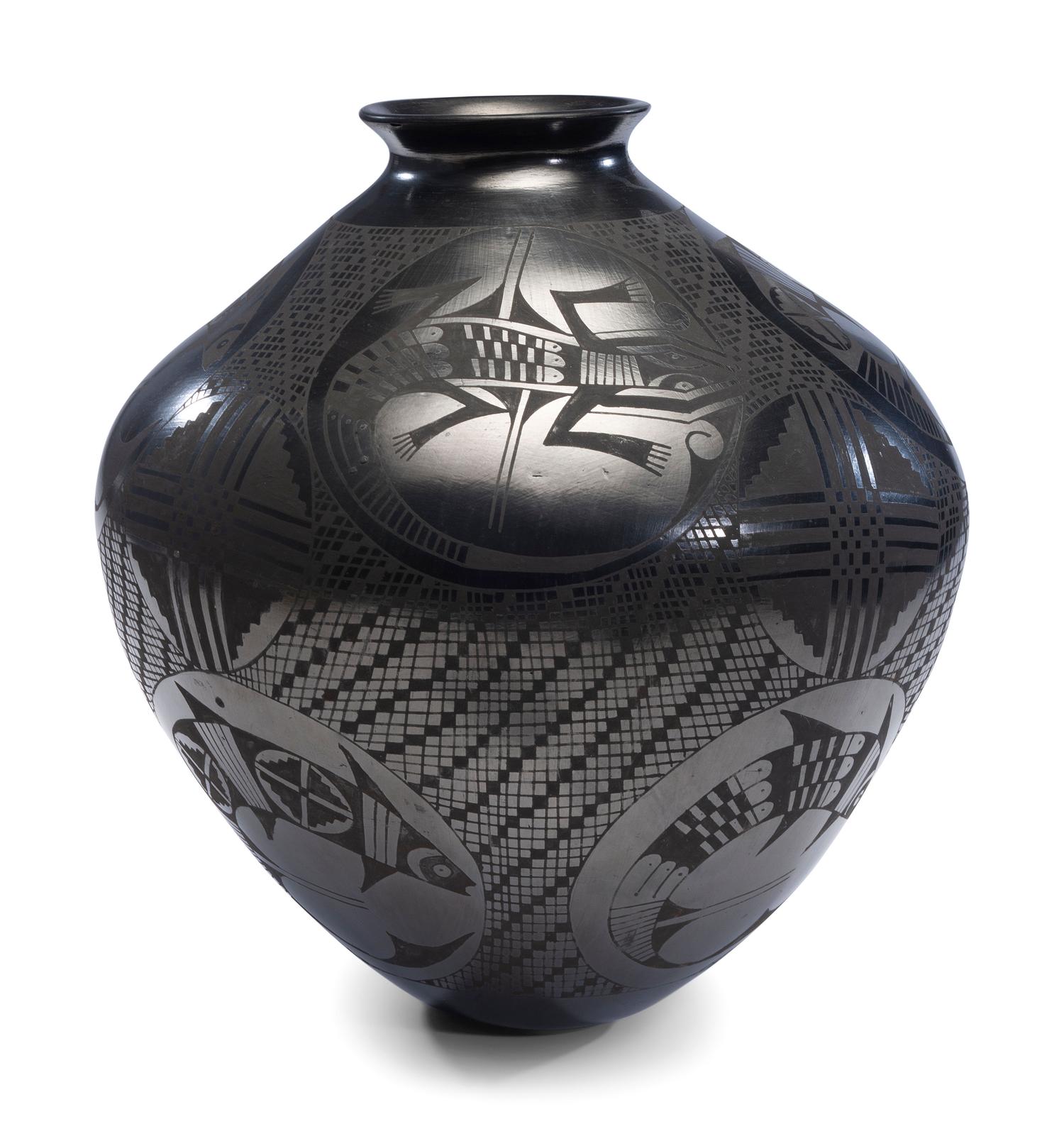 Blackware Pottery Jar