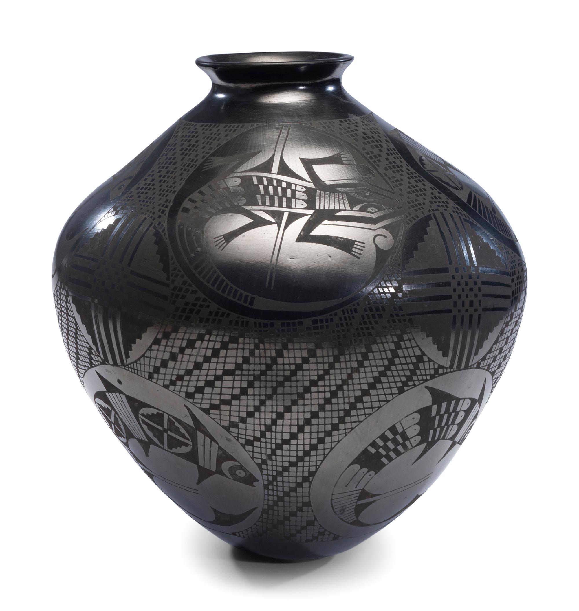 Blackware Pottery Jar