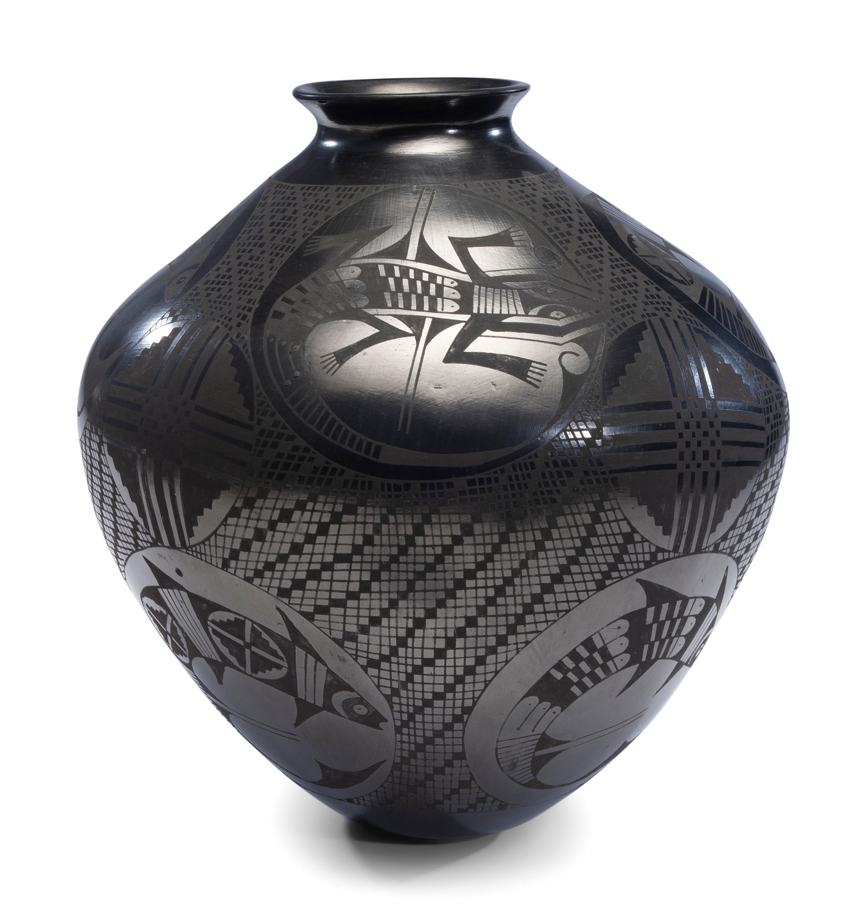 Blackware Pottery Jar