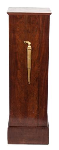 A Second Empire Mahogany Pedestal Height 44 1/2 inches x width 13 7/8 inches. — MID 19TH CENTURY