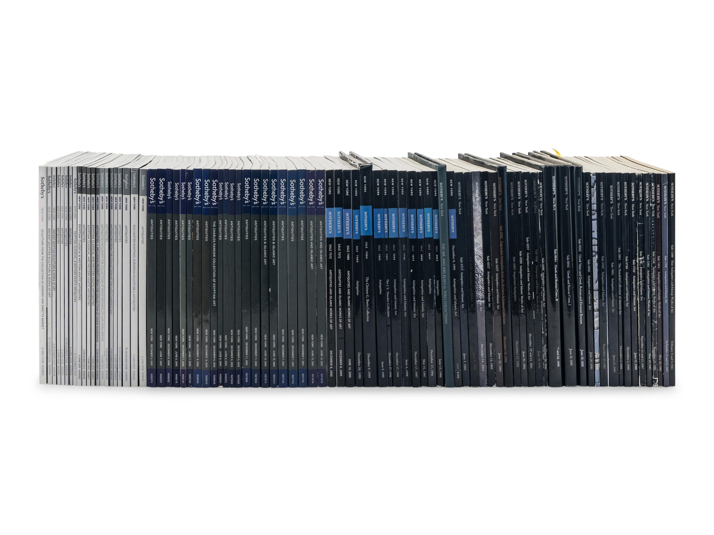 A Collection of 85 Sotheby's New York Antiquities Auction Catalogues (1985-2018)