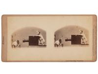 [EARLY PHOTOGRAPHY]. SOULE, John P. (1828-1904), photographer. 16 stereoviews of cats from the "Kittens" and "Kitty" series. Boston, MA: 1871.