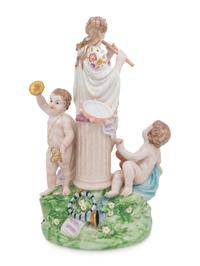 A Continental Porcelain Figural Group
