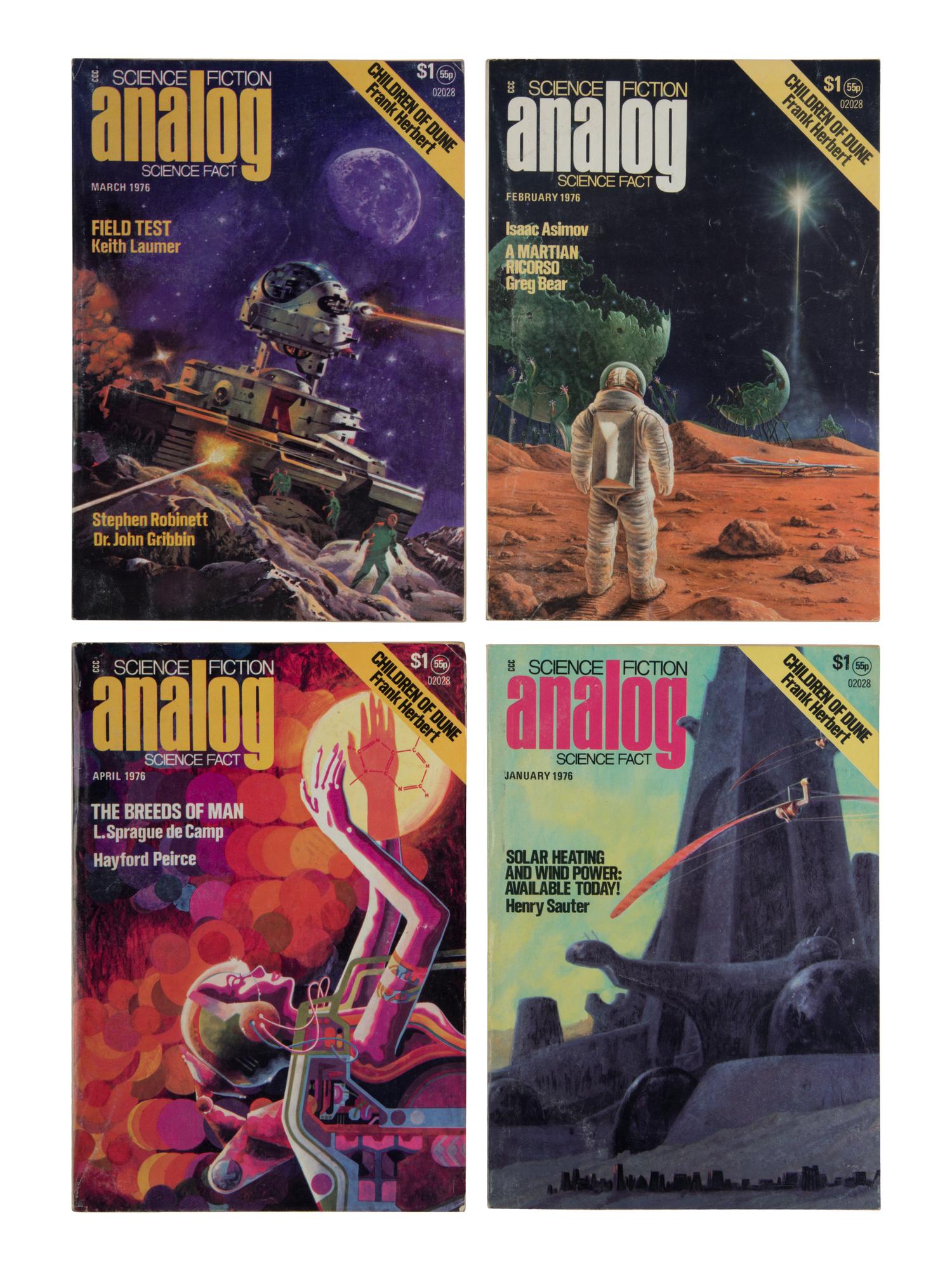 HERBERT, Frank (1920-1986). "Children of Dune" in: Analog Science Fiction and Fact. New York, January-April, 1976.