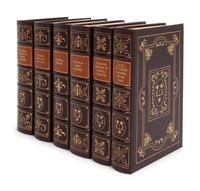 A Collection of Parcel-Gilt Leather-Bound Books