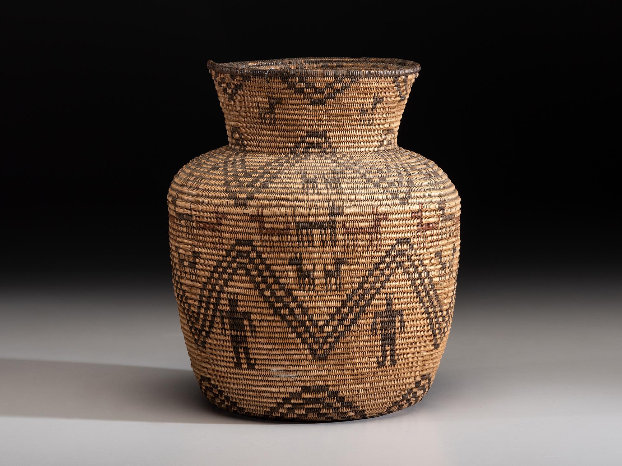 Apache Polychrome Pictorial Basket