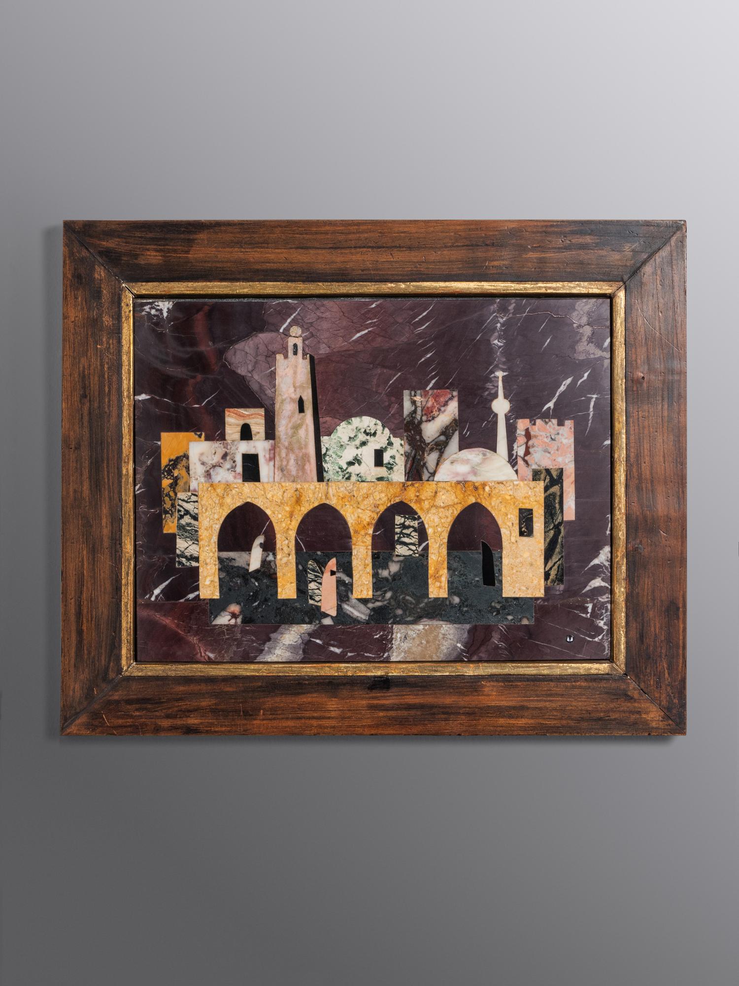 Untitled (City Scene with Four Arches)