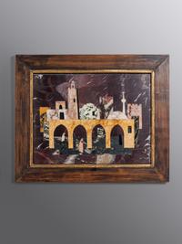 Untitled (City Scene with Four Arches)