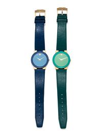 MOVADO, PAIR OF 'SAFIRO' WRISTWATCHES