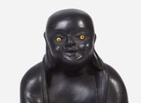 A Wedgwood Black Basalt Figure of Buddha, UK, circa 1910