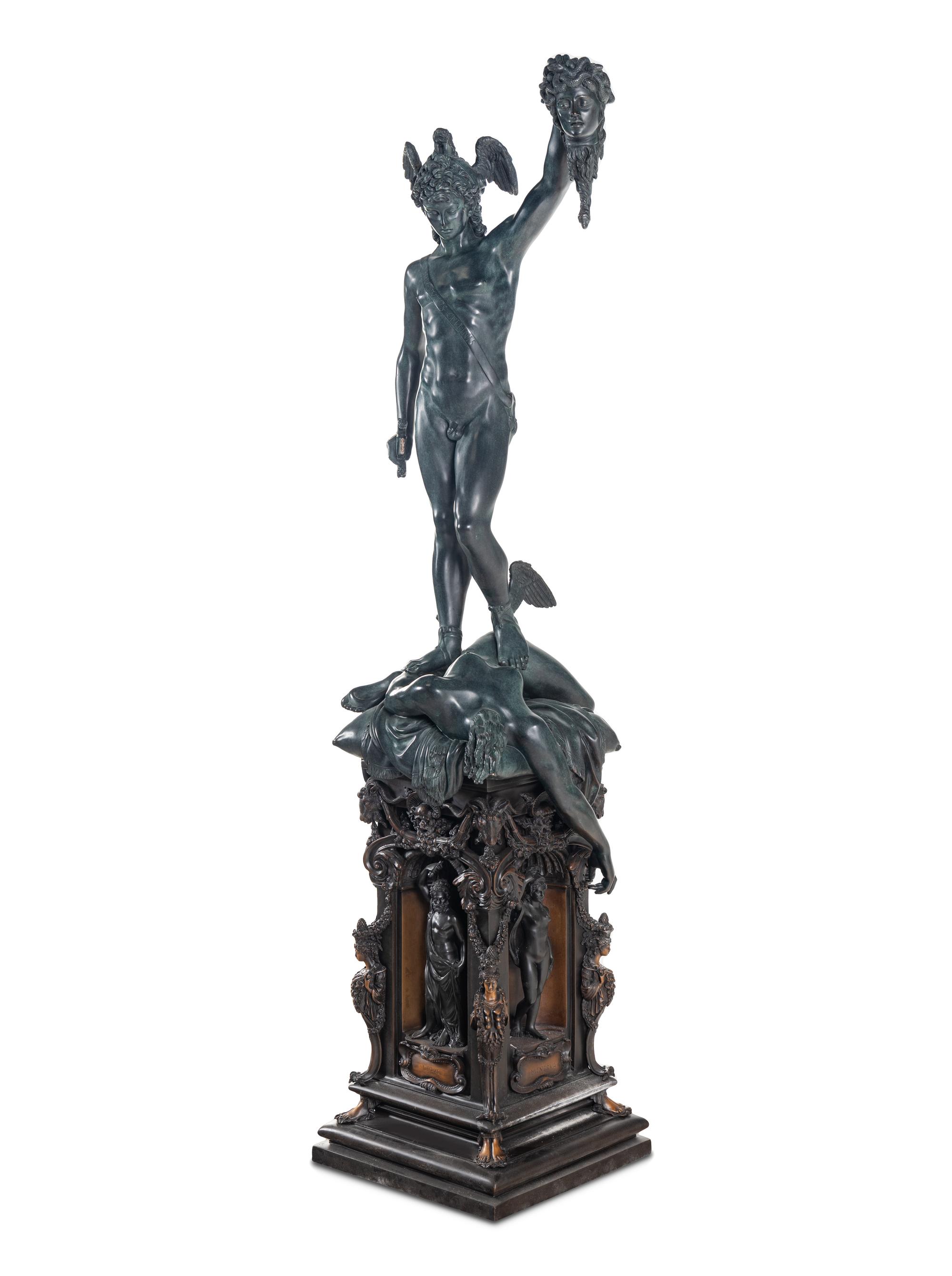 A Bronze Figure of Perseus with the Head of Medusa After Benvenuto Cellini