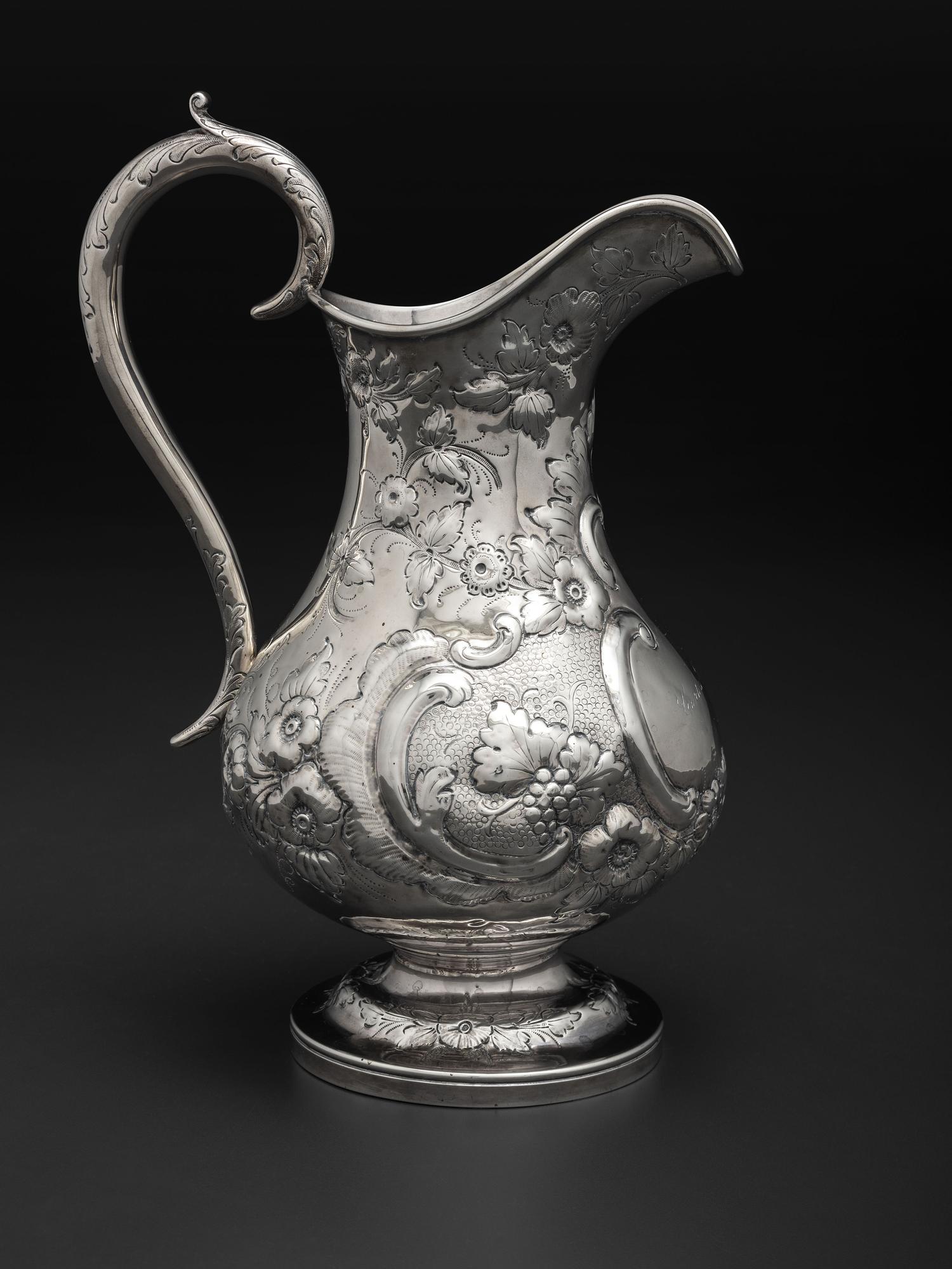 An American Coin Silver Pitcher