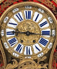 A Napoleon III Gilt Bronze and Boulle Marquetry Mantel Clock