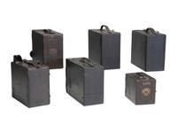 [CAMERAS]. 6 falling plate cameras, incl. the Midg and Murer's Express Newness cameras.