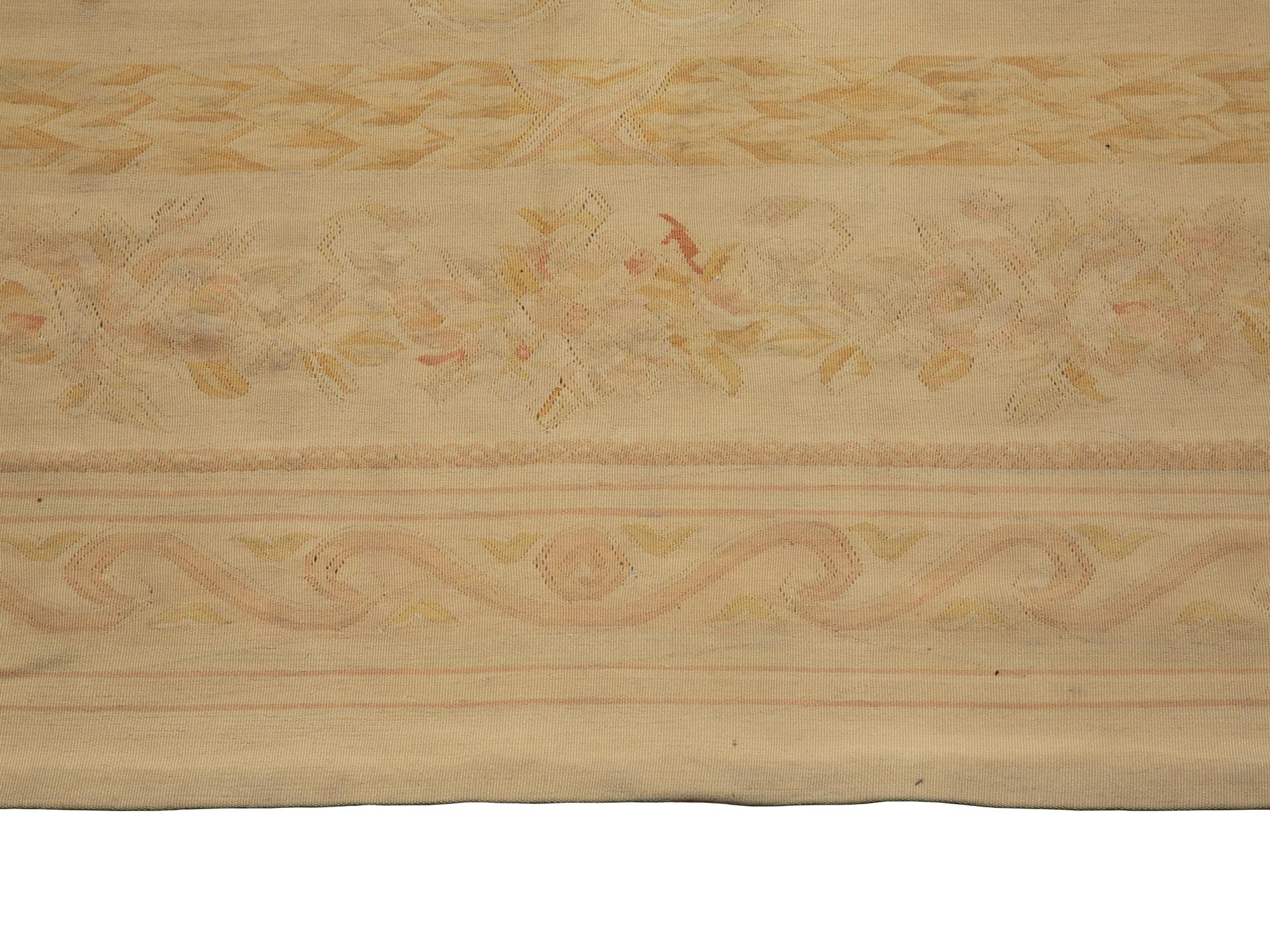 An Aubusson Style Wool Rug — 20th Century