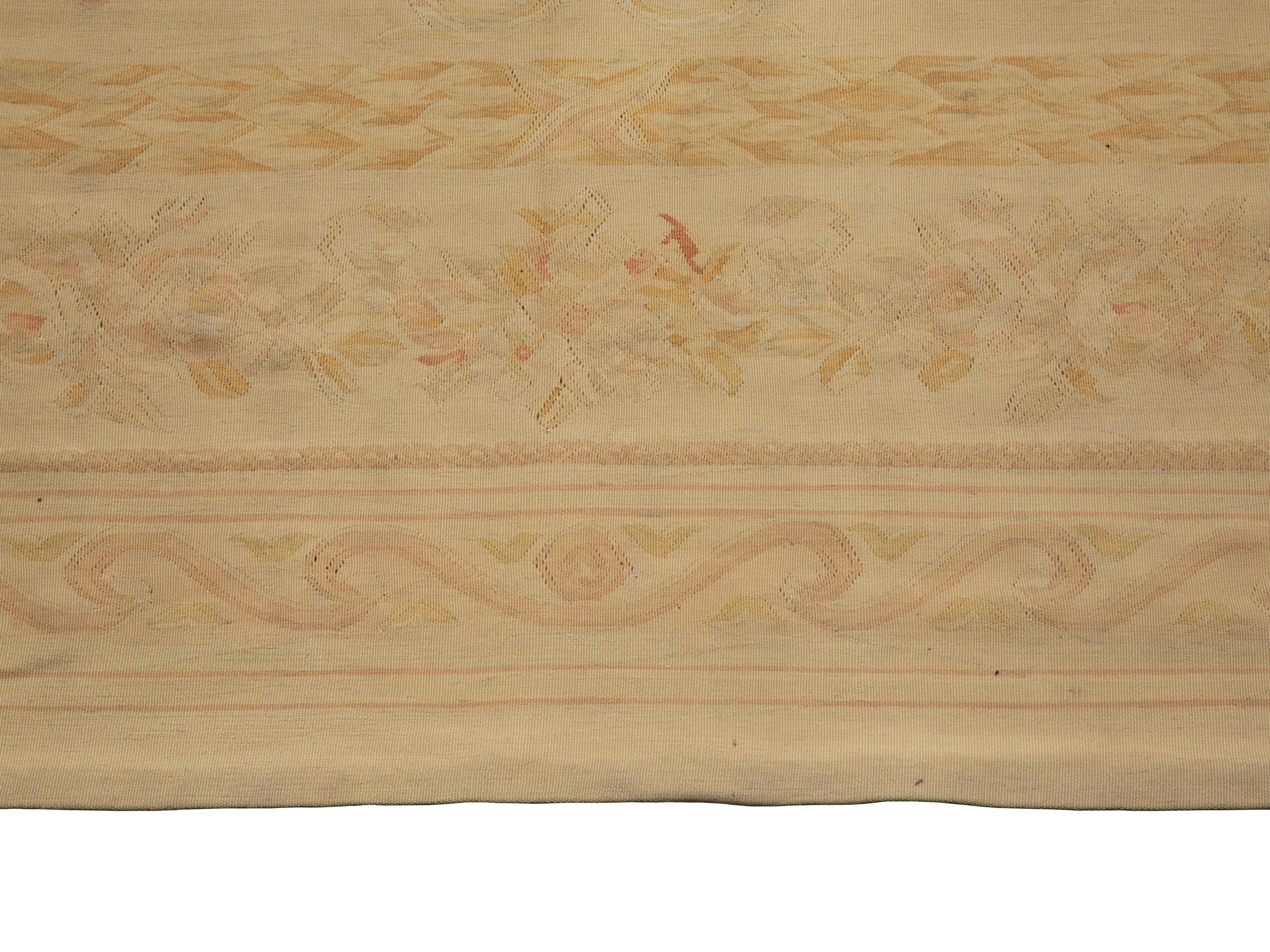 An Aubusson Style Wool Rug — 20th Century