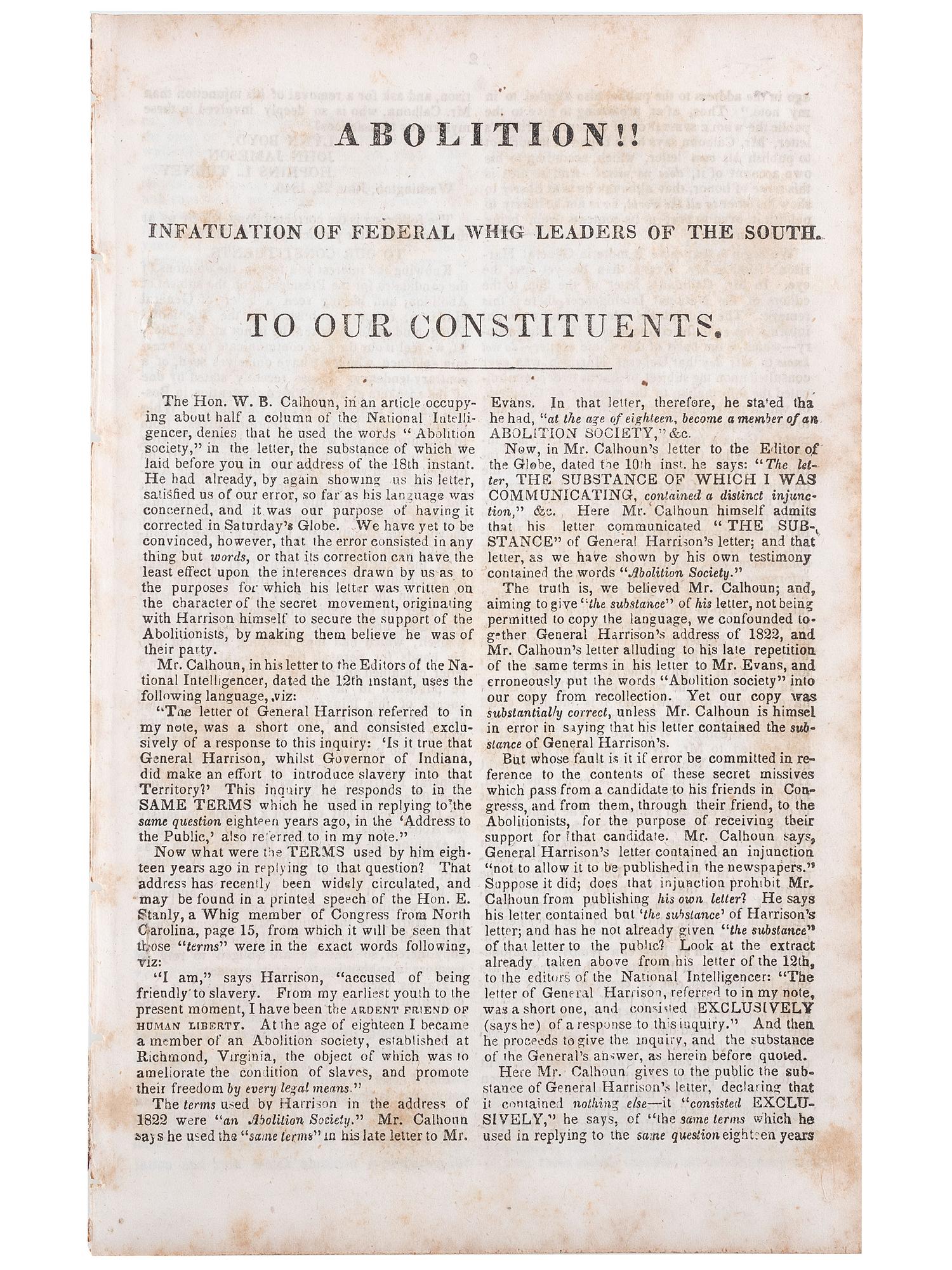 [SLAVERY & ABOLITION]. A group of Stephen Douglas pamphlets related to enslavement, comprising: