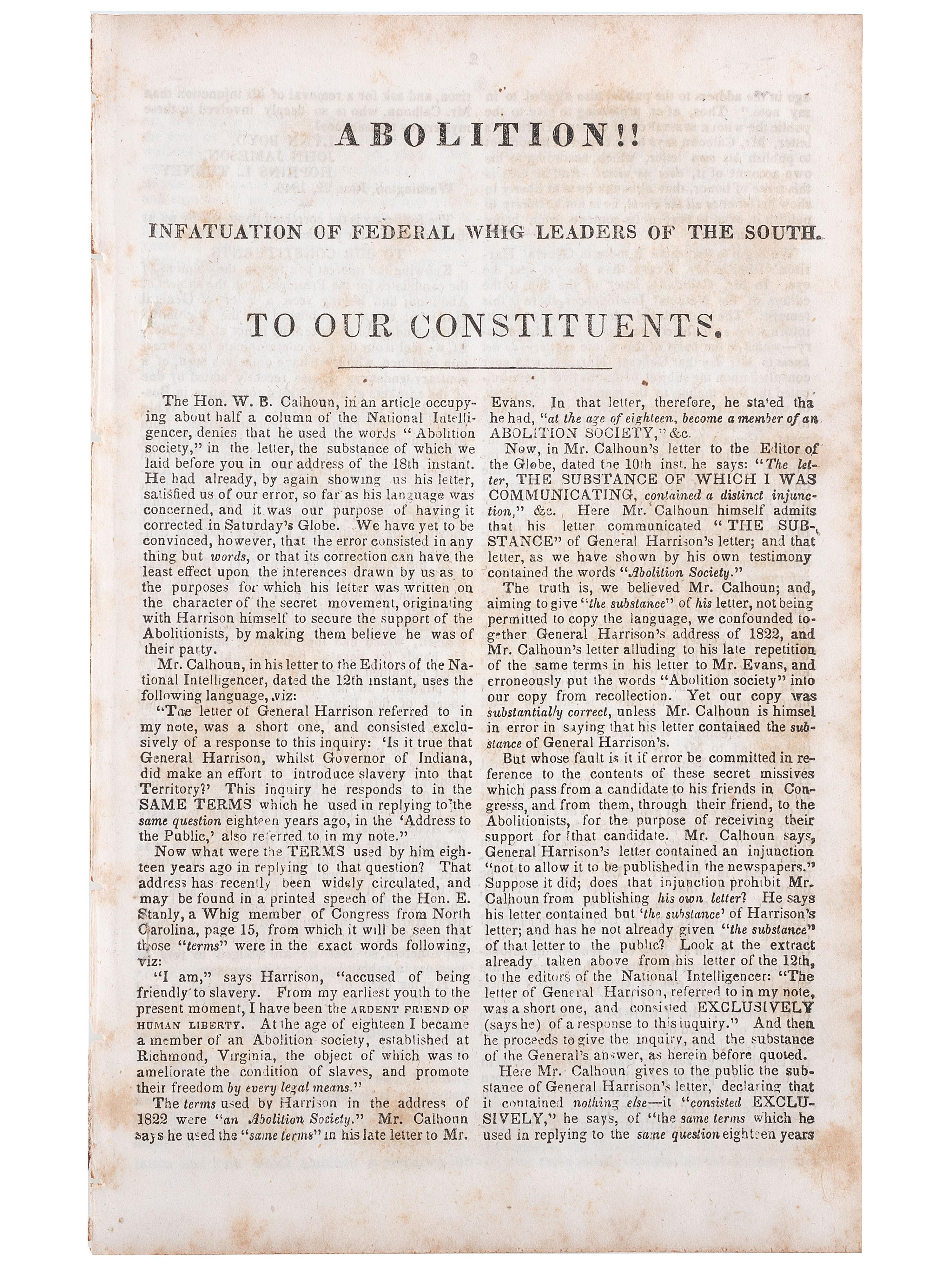 [SLAVERY & ABOLITION]. A group of Stephen Douglas pamphlets related to enslavement, comprising:
