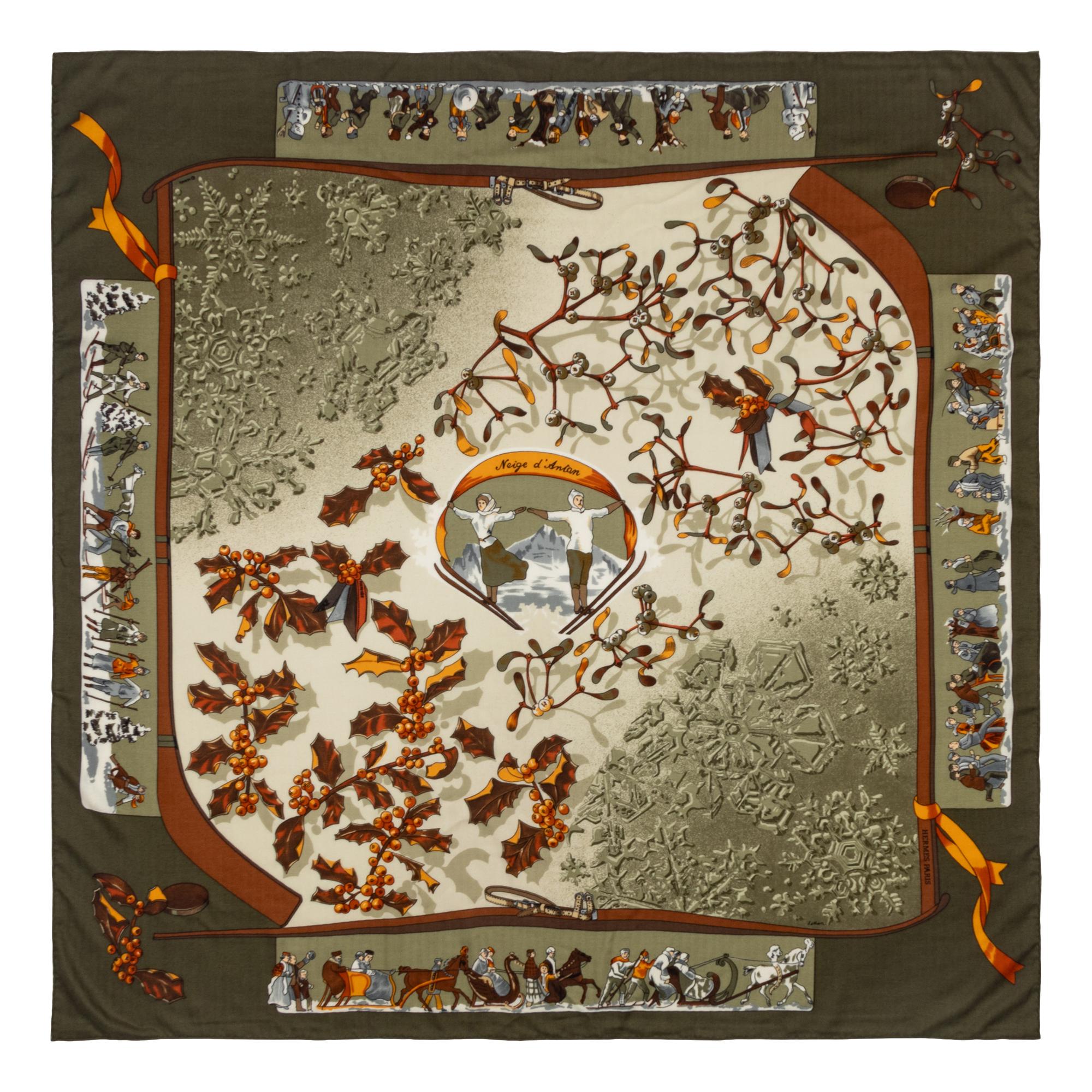 HERMÈS CASHMERE-BLEND SCARF 140