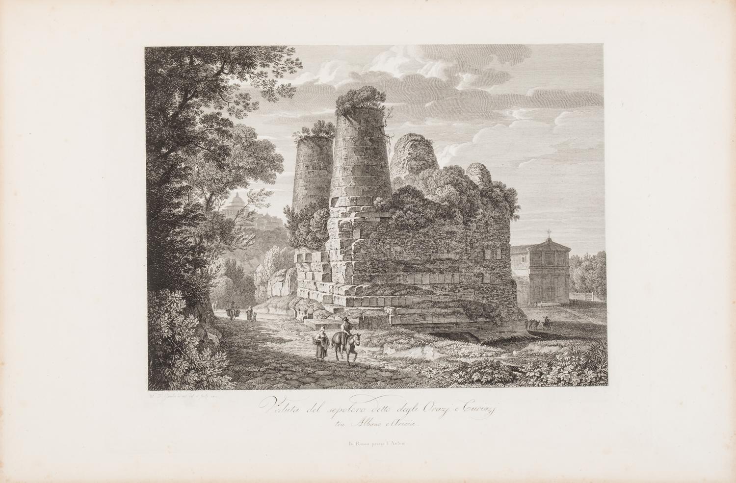 [Prints] Gmelin, Wilhelm Friedrich. ( Dissertazioni di Tivoli e di Albano in dodici Tavole )