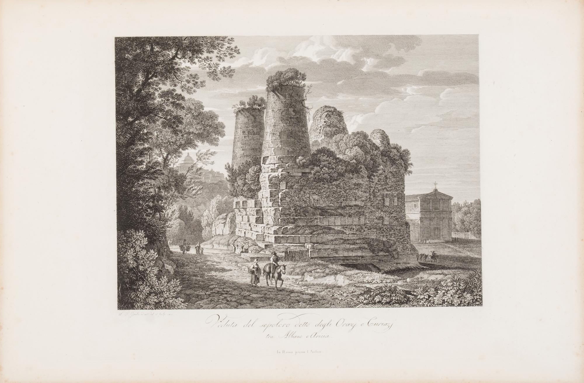 [Prints] Gmelin, Wilhelm Friedrich. ( Dissertazioni di Tivoli e di Albano in dodici Tavole )