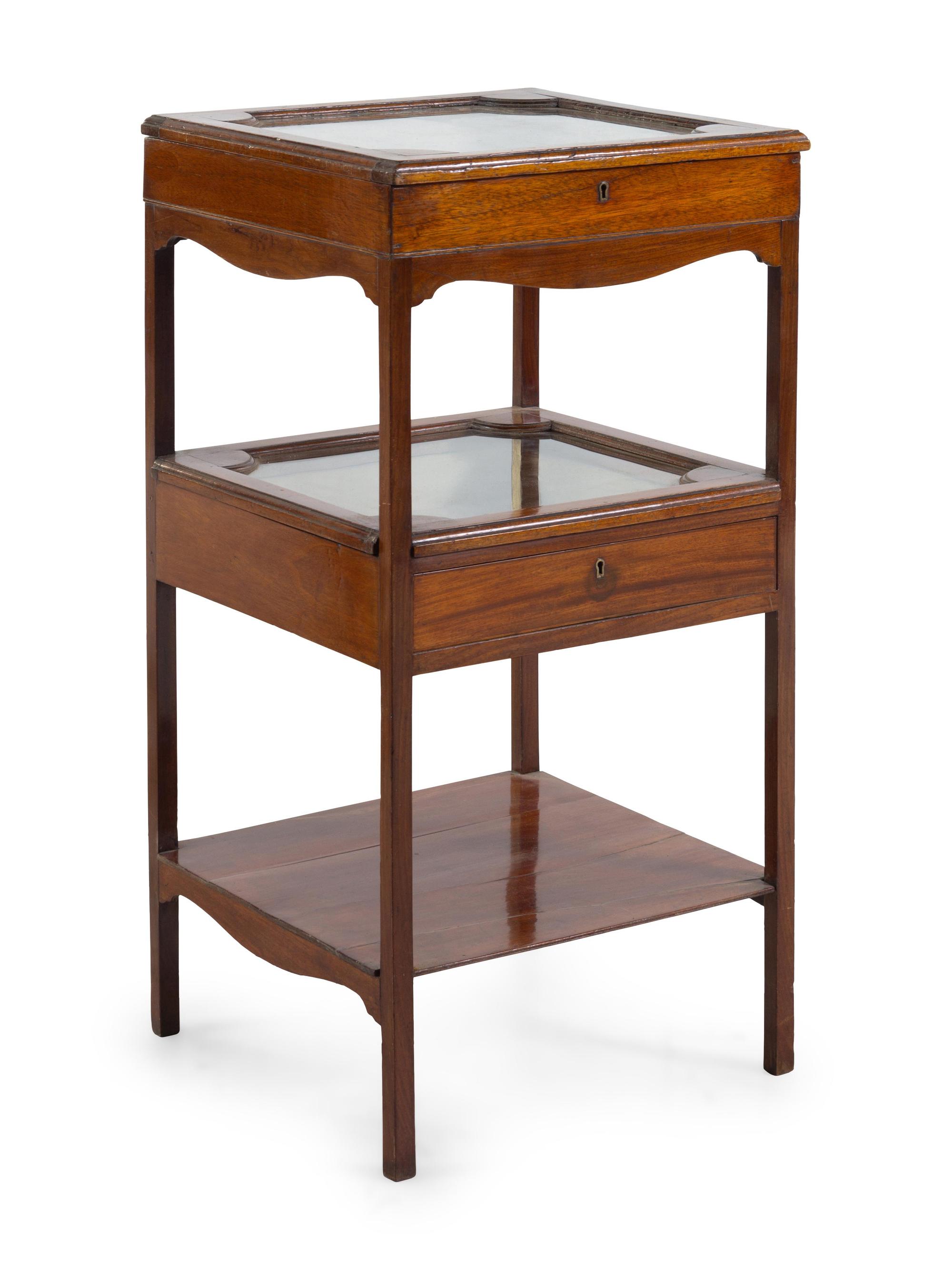 An English Mahogany Étagère