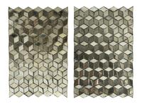 A Pair of Three-Dimensional Grand Miroir Mirror Sculptures