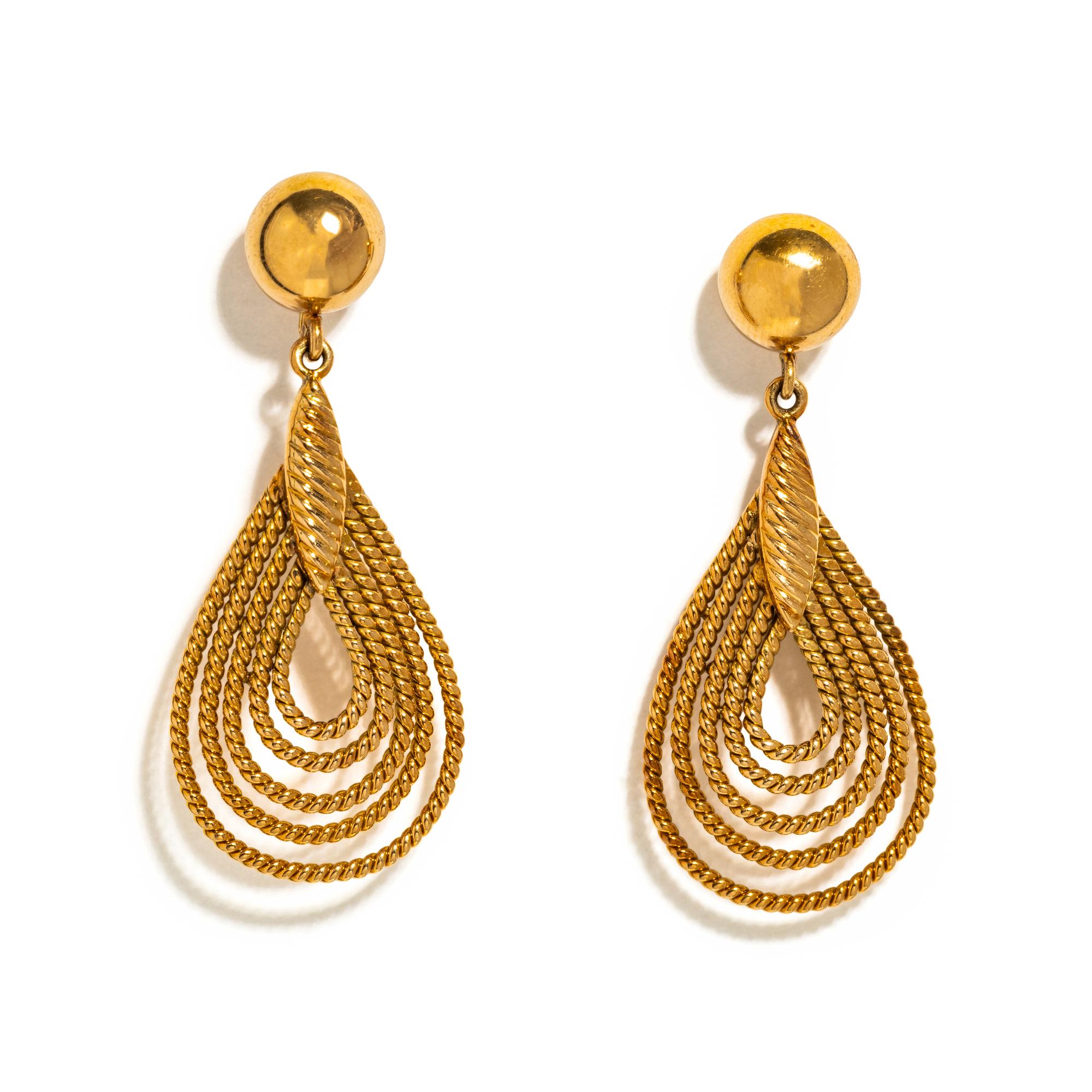 YELLOW GOLD EARRINGS