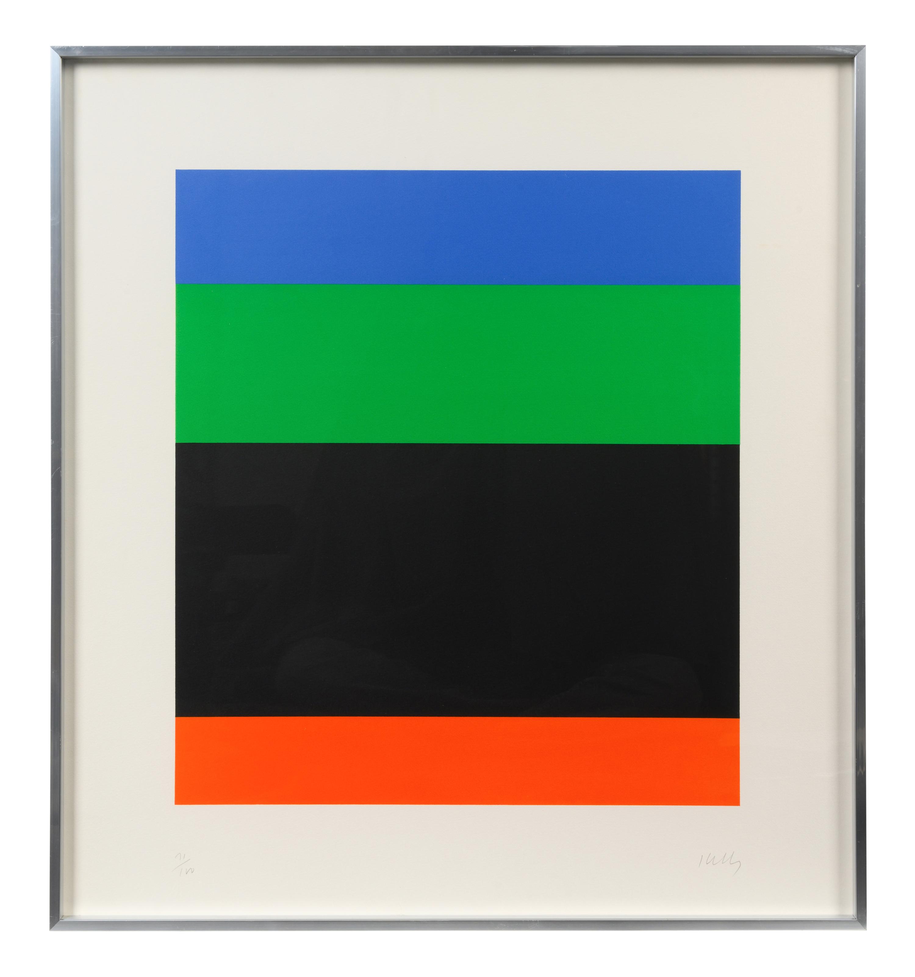 Blue Green over Black Red