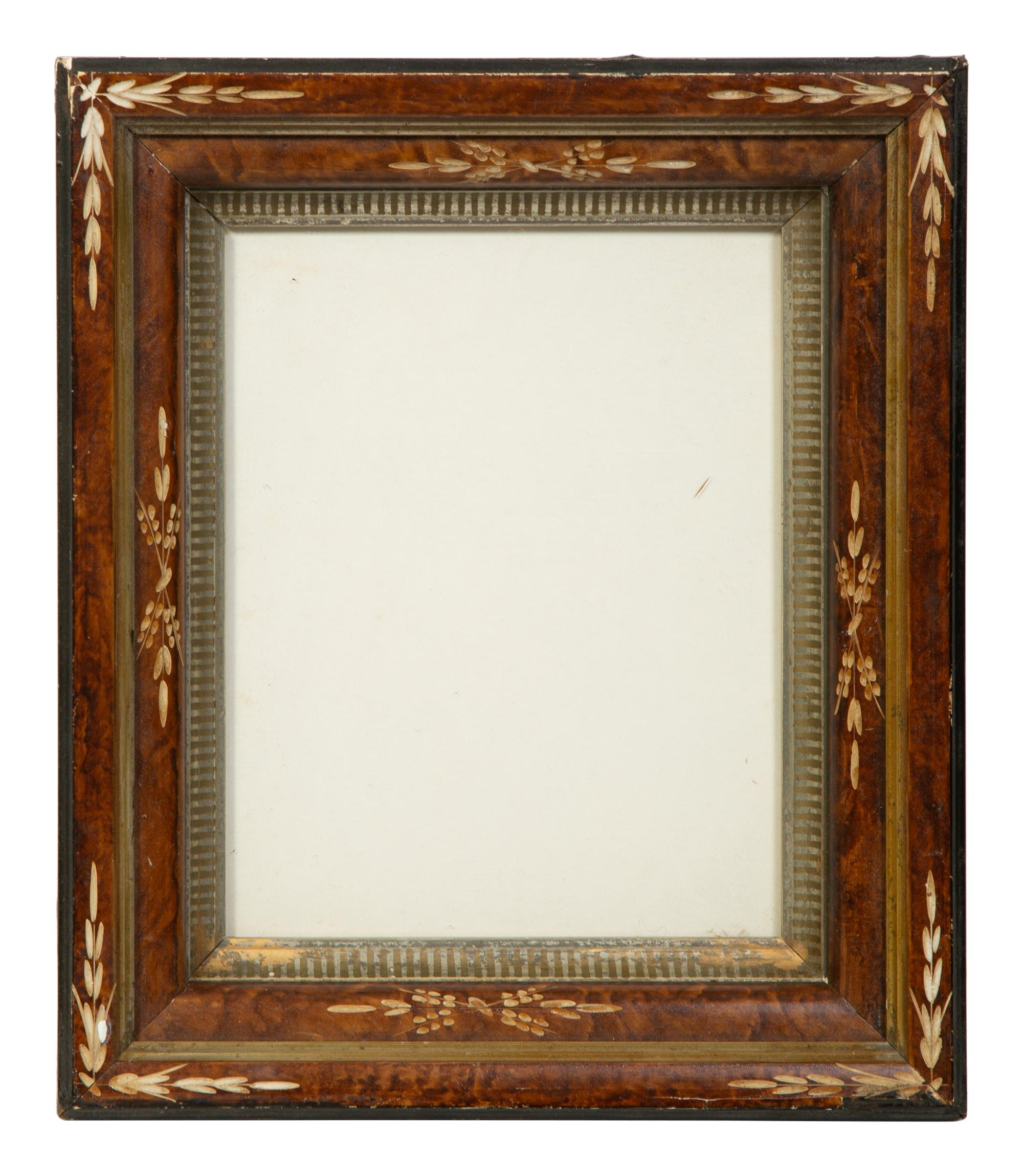 A Collection of Seven Painted and Faux-Tortoise Frames — EARLY 20TH CENTURY