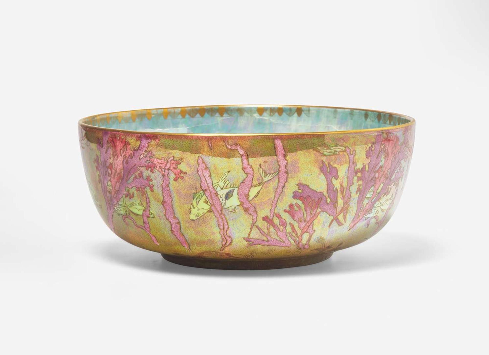 A Large Wedgwood Fish Lustre Bowl, UK, circa 1915
