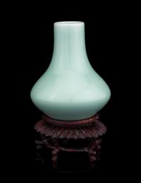 A Chinese Celadon Glazed Porcelain Vase