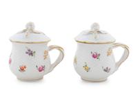 A Pair of Porcelain Pots de Creme — C. 1800