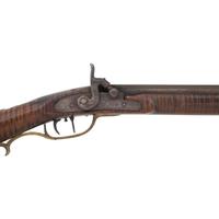 Full Stock Percussion Long Rifle by J. Douglass, Most likely Joseph Douglass Jr. (Huntingdon County, PA)