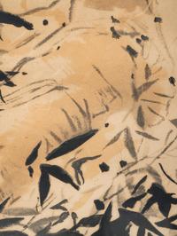 Two Chinese Ink and Color Paintings on Paper and One Print