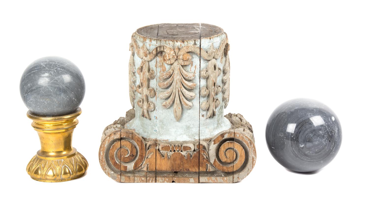 A Group of Decorative Articles Height of first 9 inches.