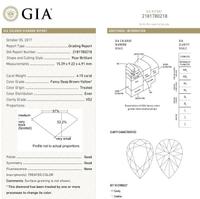 A Platinum, Treated Colored Diamond and Diamond Ring/Pendant, 10.70 dwts.