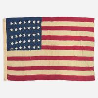 A 35-Star American National Flag commemorating West Virginia statehood circa 1863
