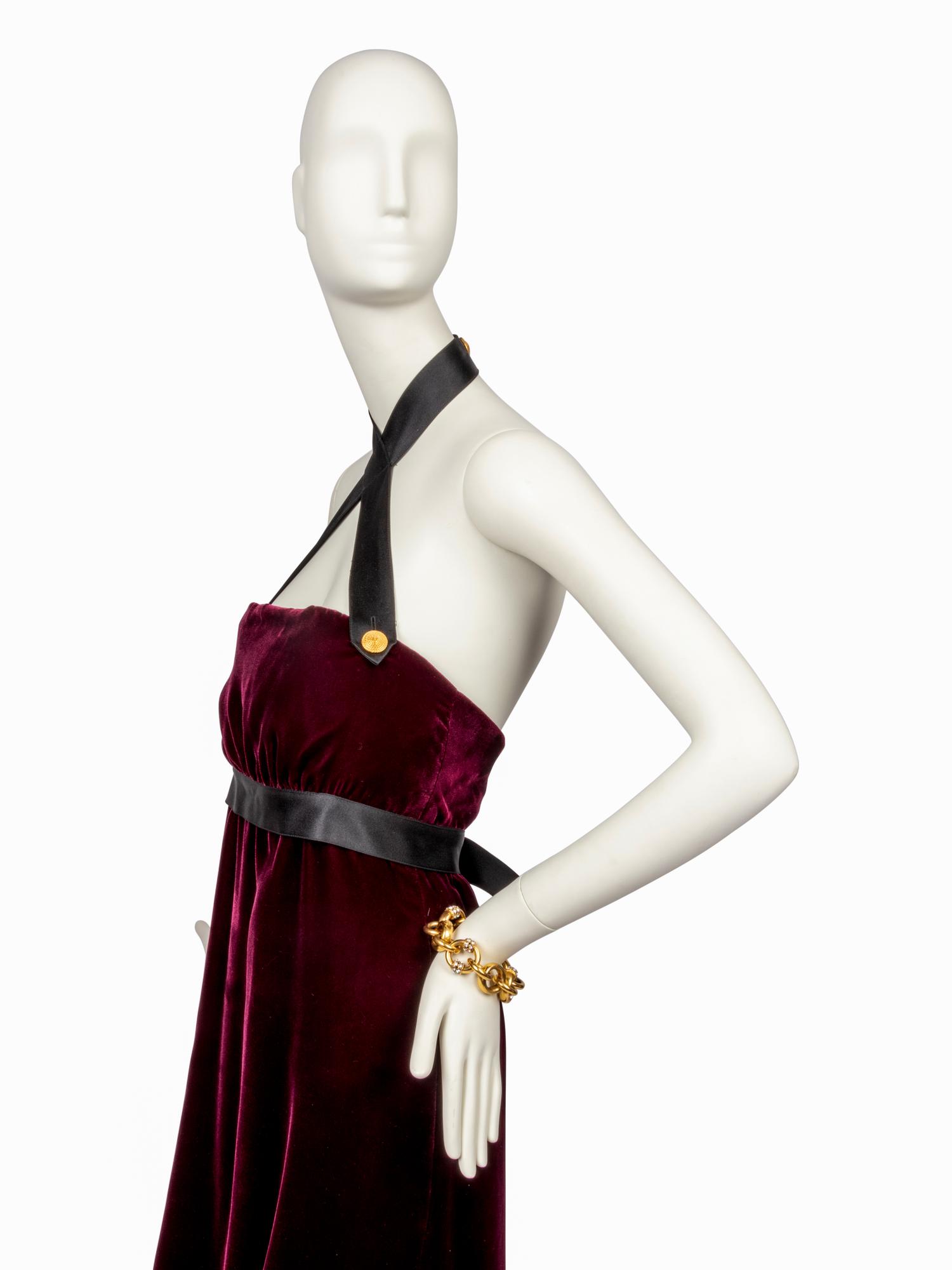 Chanel Velvet Evening Gown, 1980-90s