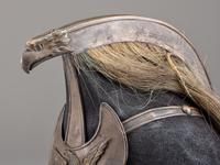 [MILITARIA]. Charleston Light dragoon jockey helmet. Ca 1835-1840.