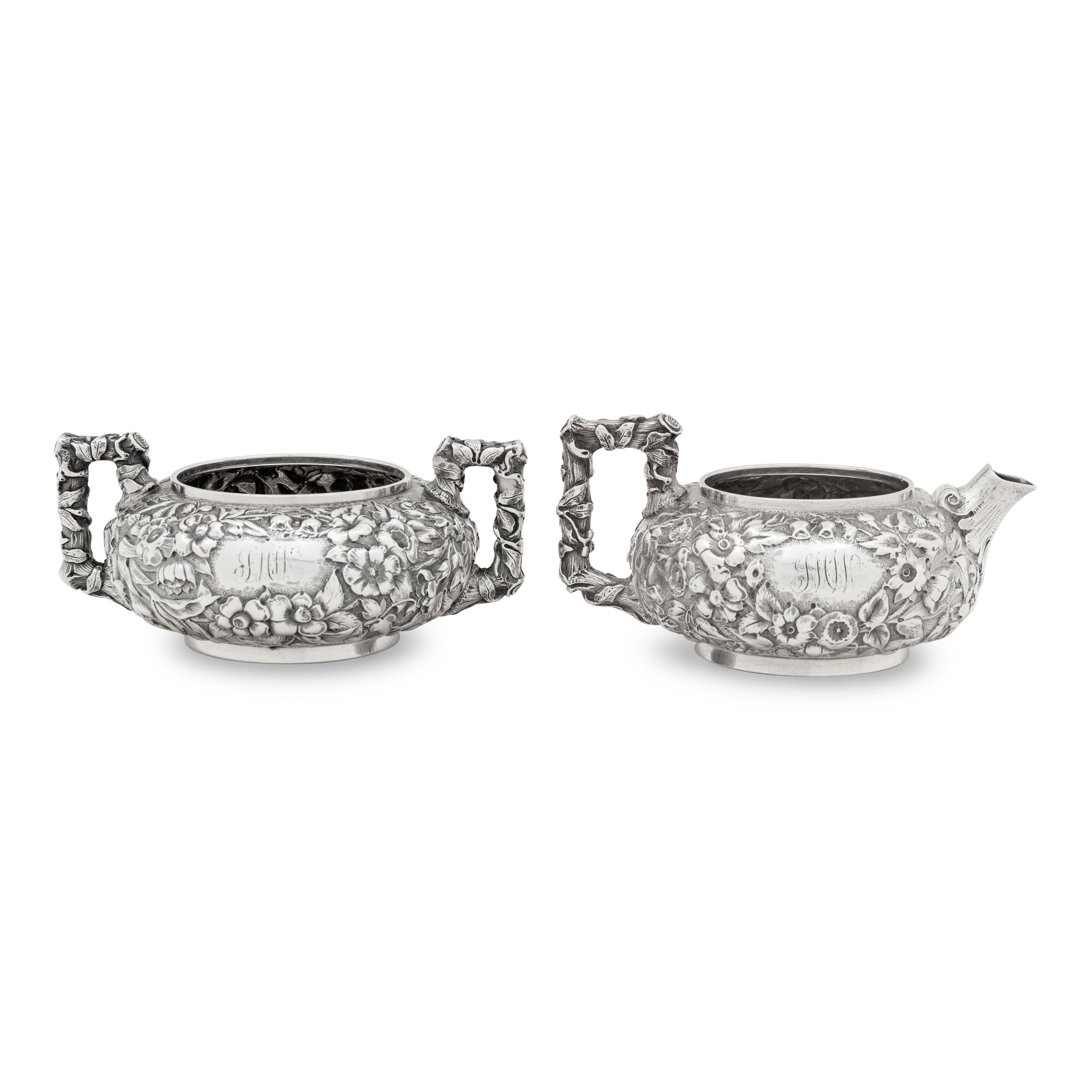 An American Silver Cream and Sugar Set