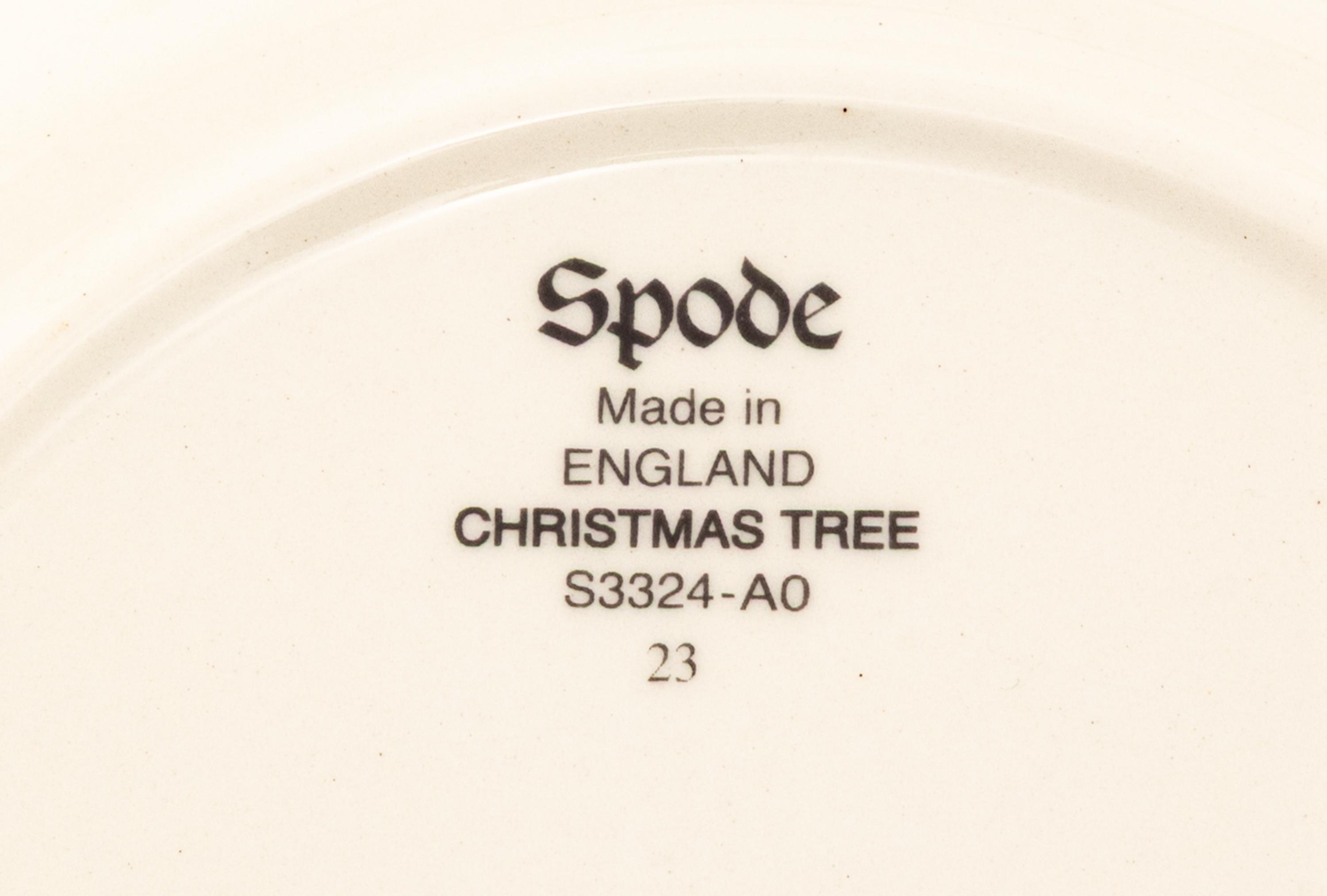An Extensive Spode Porcelain Dinner Service for Ninety in the Christmas Tree Pattern